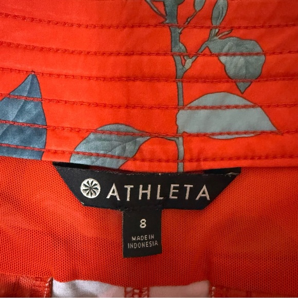 Athleta Women's Hudson Board Shorts Tropical Size 8 Orange Iris Garden Swim - Picture 3 of 7